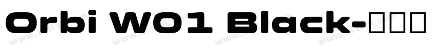 Orbi W01 Black字体转换